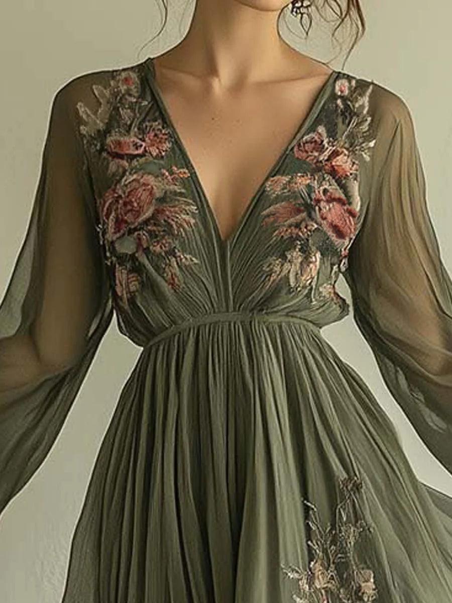Chiffon Fashion Printed Dress