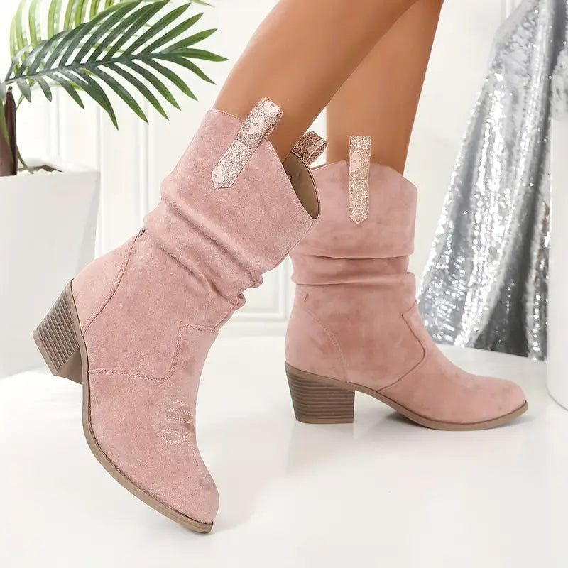 Vintage Western Cowboy Tassel Ankle Boots