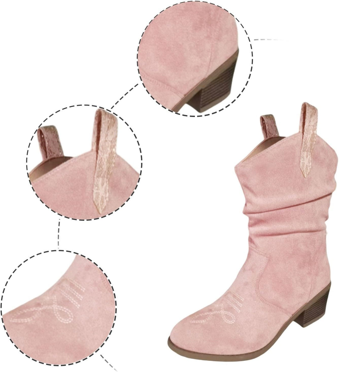 Vintage Western Cowboy Tassel Ankle Boots