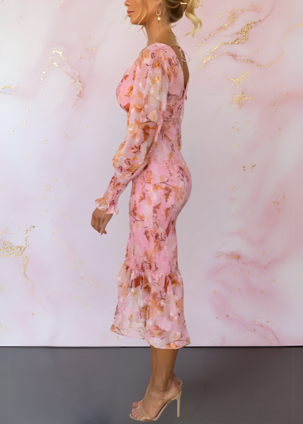 Elegant and Chic Floral Dress