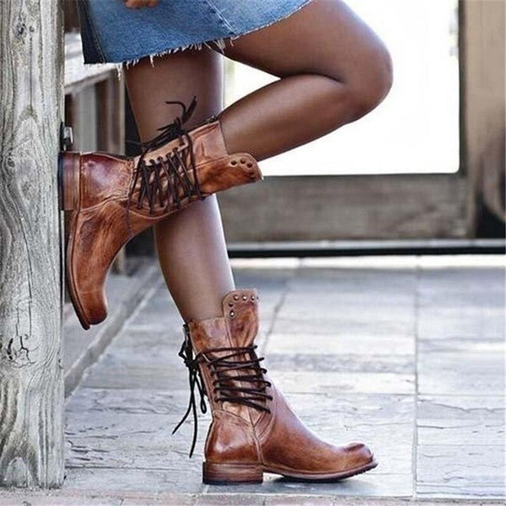 The Aveline Leather Boots