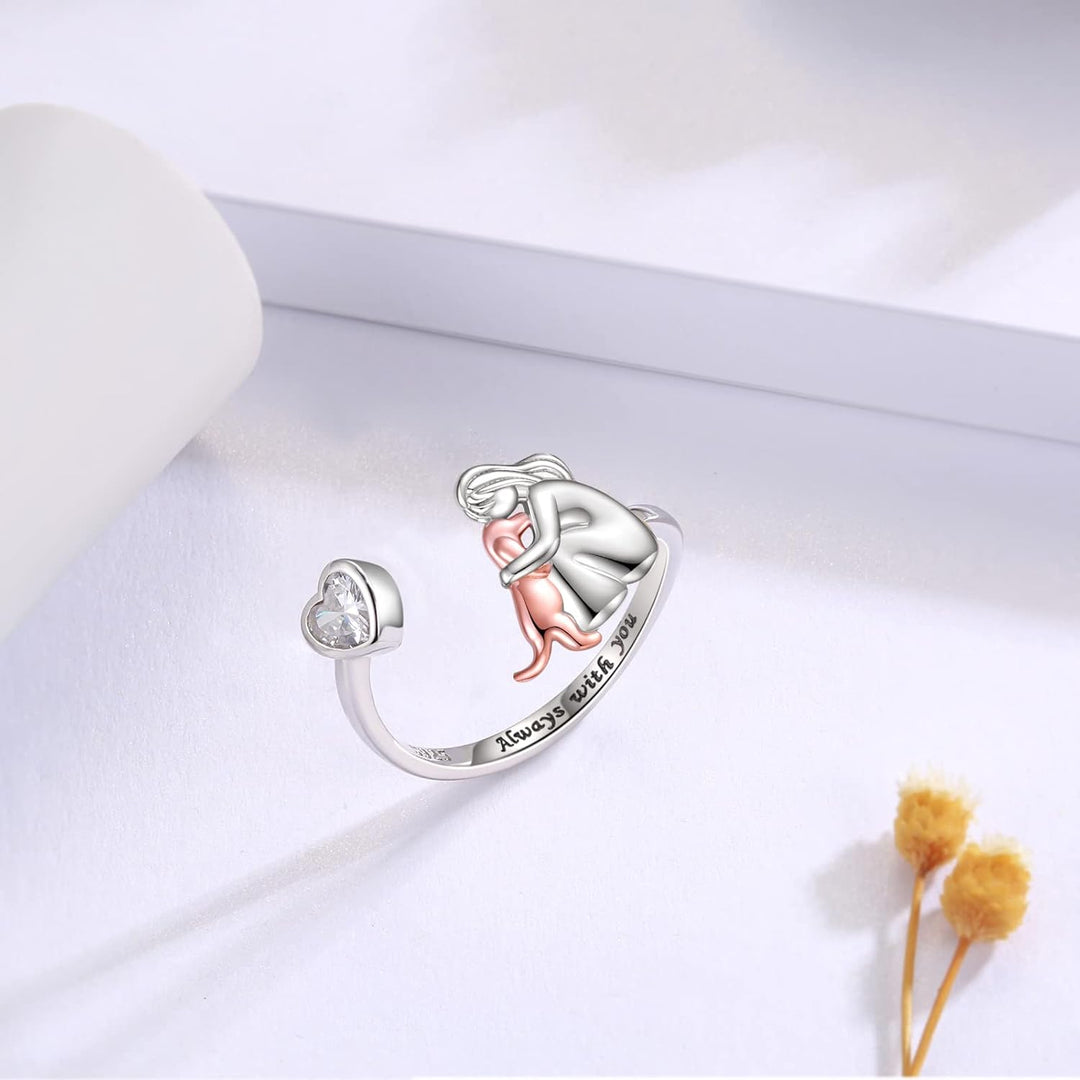Isla & Mae | Dog Embrace Ring (Rose)
