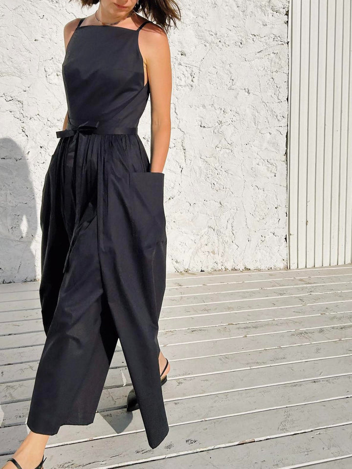 Sun Waist Midi Dress with No Side Seams