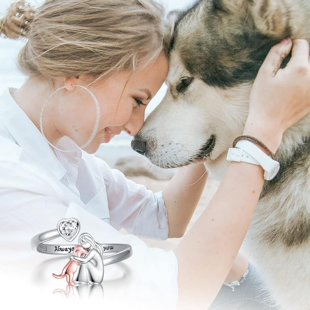 Isla & Mae | Dog Embrace Ring (Rose)