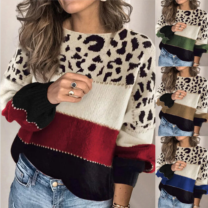 Leona | Leopard Knit Sweater