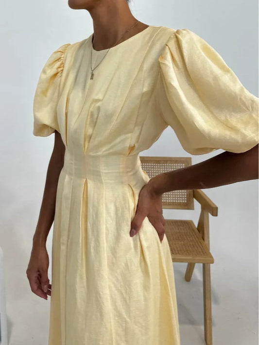 Butter Yellow Air Maxi Dress
