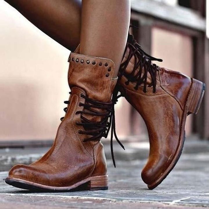 The Aveline Leather Boots