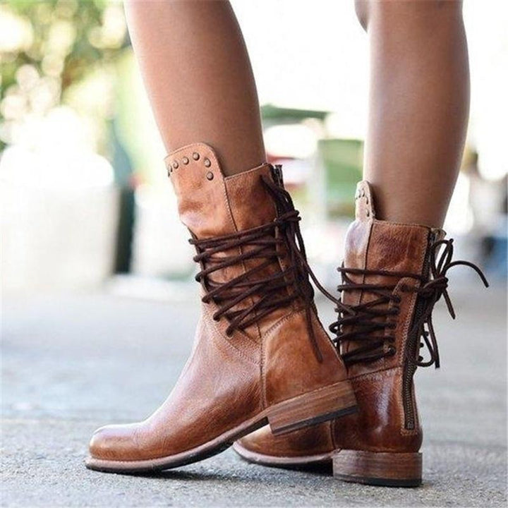 The Aveline Leather Boots