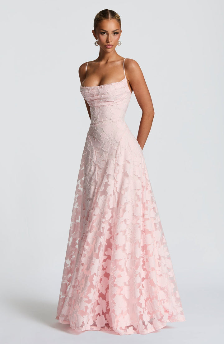 Kaleah - Long Dress with Lace Bodice