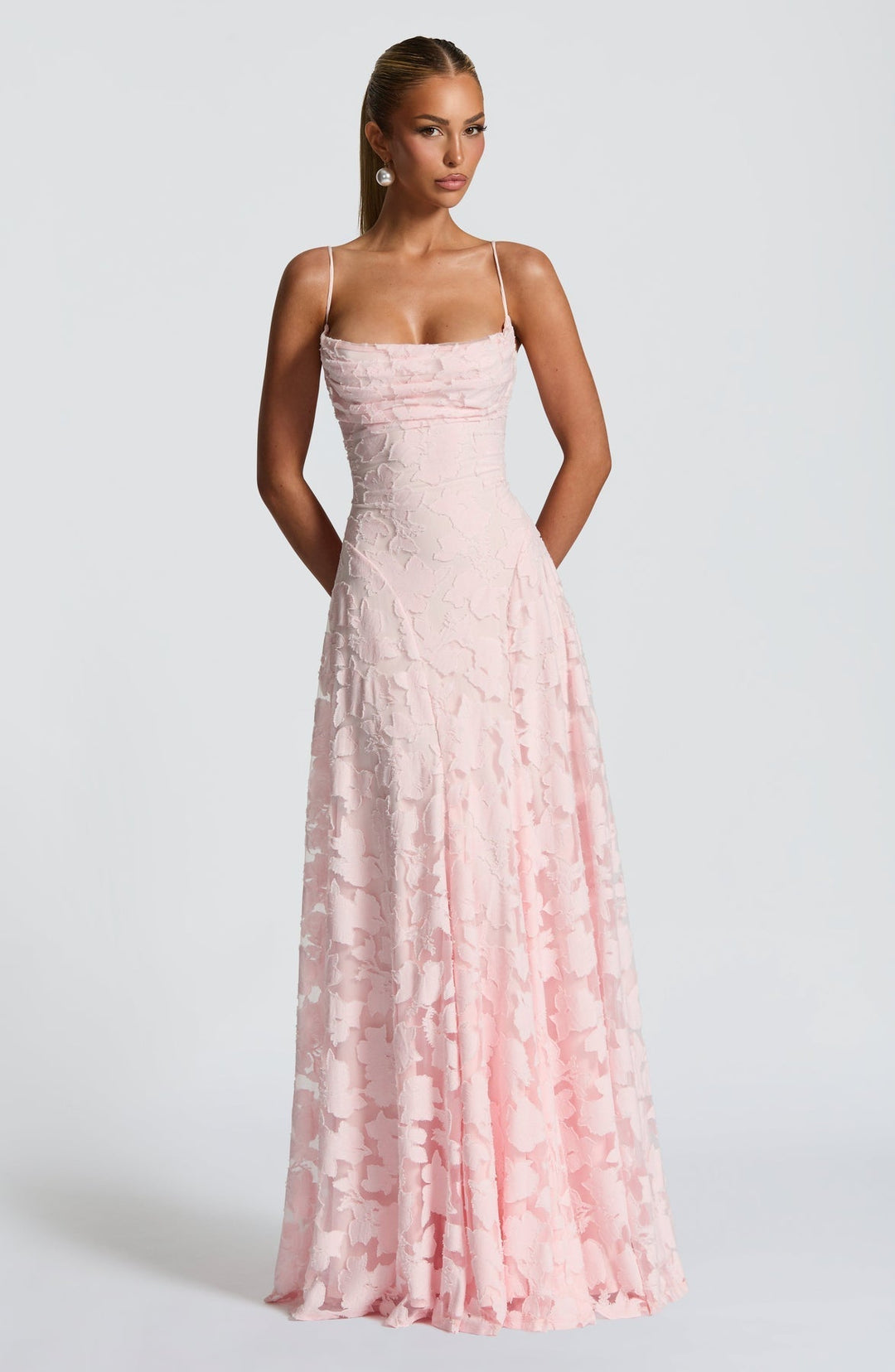 Kaleah - Long Dress with Lace Bodice