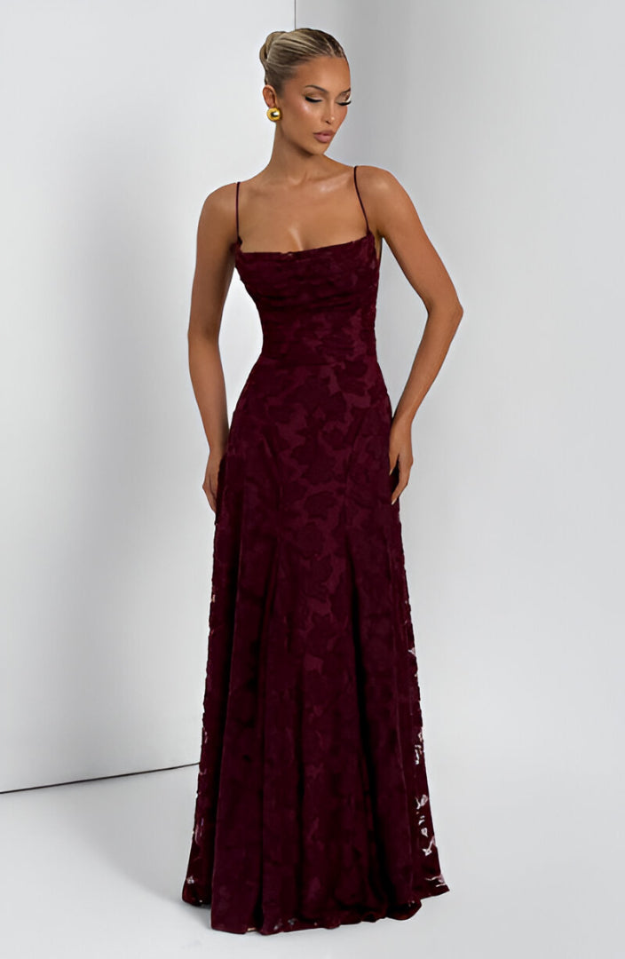 Kaleah - Long Dress with Lace Bodice