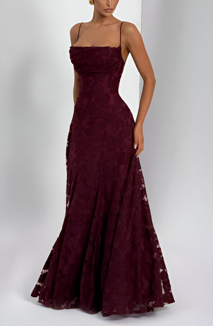 Kaleah - Long Dress with Lace Bodice