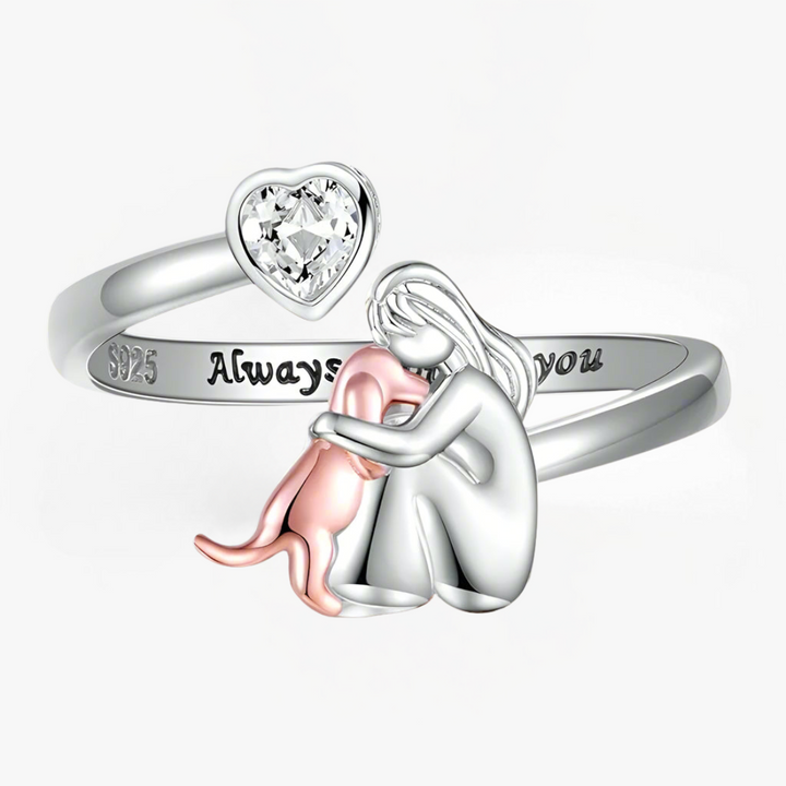 Isla & Mae | Dog Embrace Ring (Rose)
